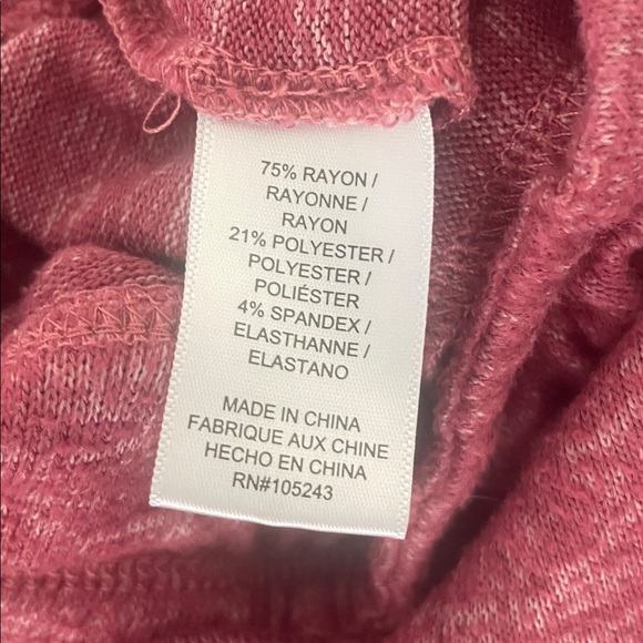 Bobeau Maroon Knit Lounge Pants - Picture 3 of 9